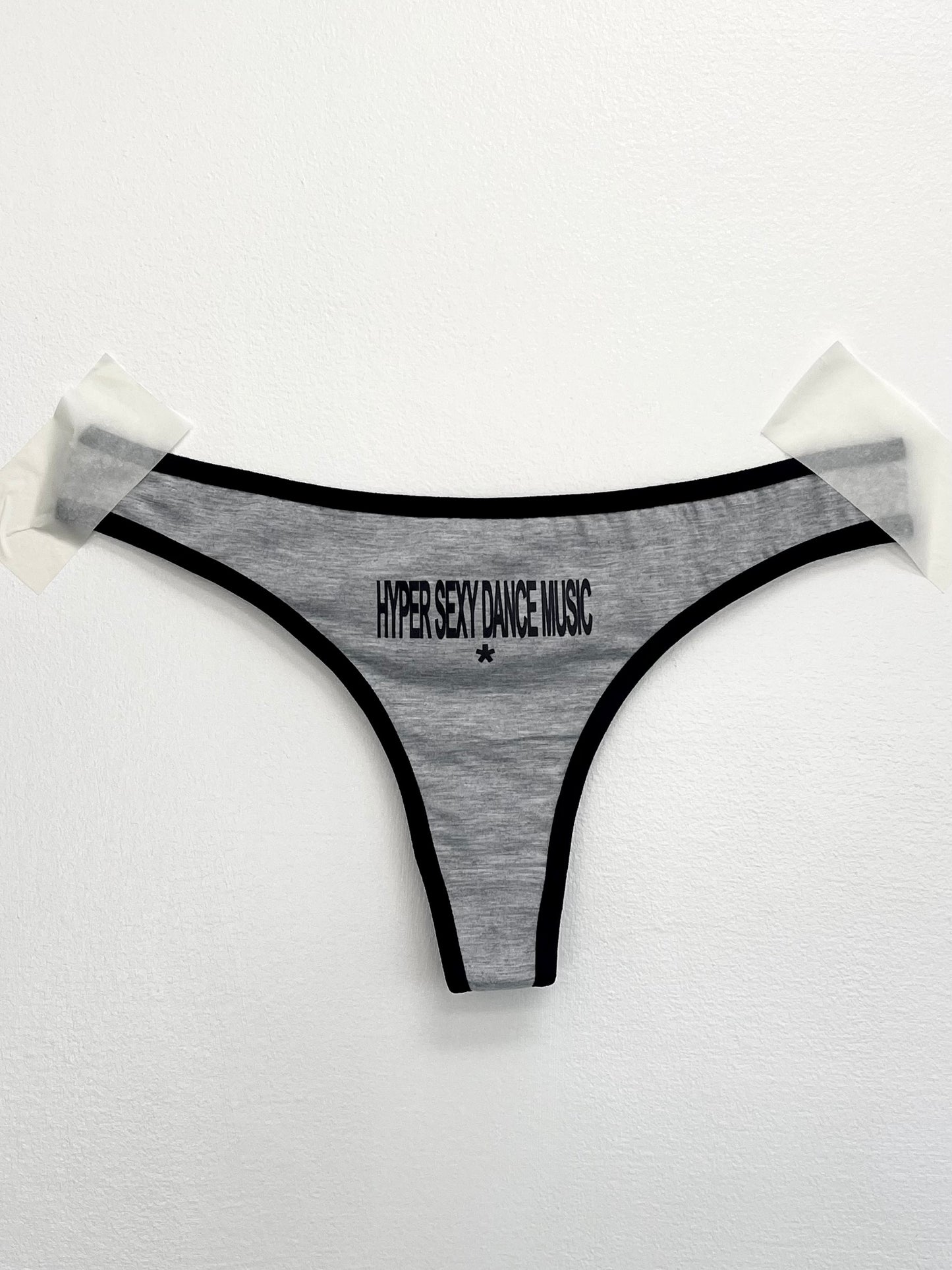 Hyper Sexy Dance Music grey thong