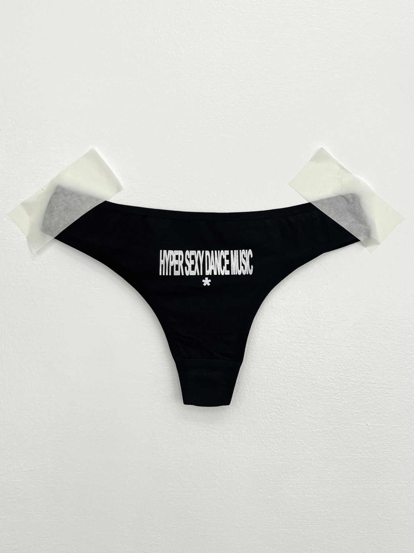 Hyper Sexy Dance Music black thong