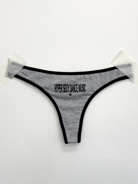 Hyper Sexy Dance Music grey thong